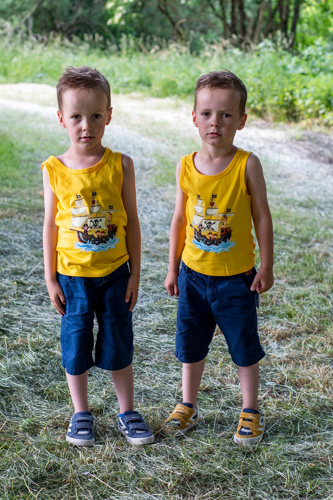 Débardeur garçon pirate jaune
