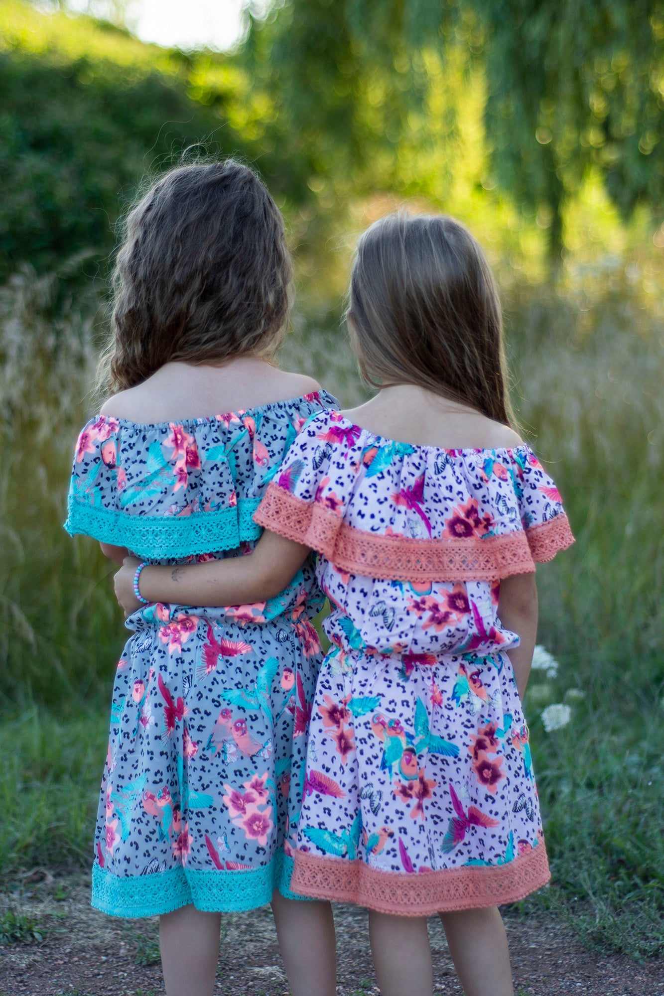 Robe fille épaules dénudées