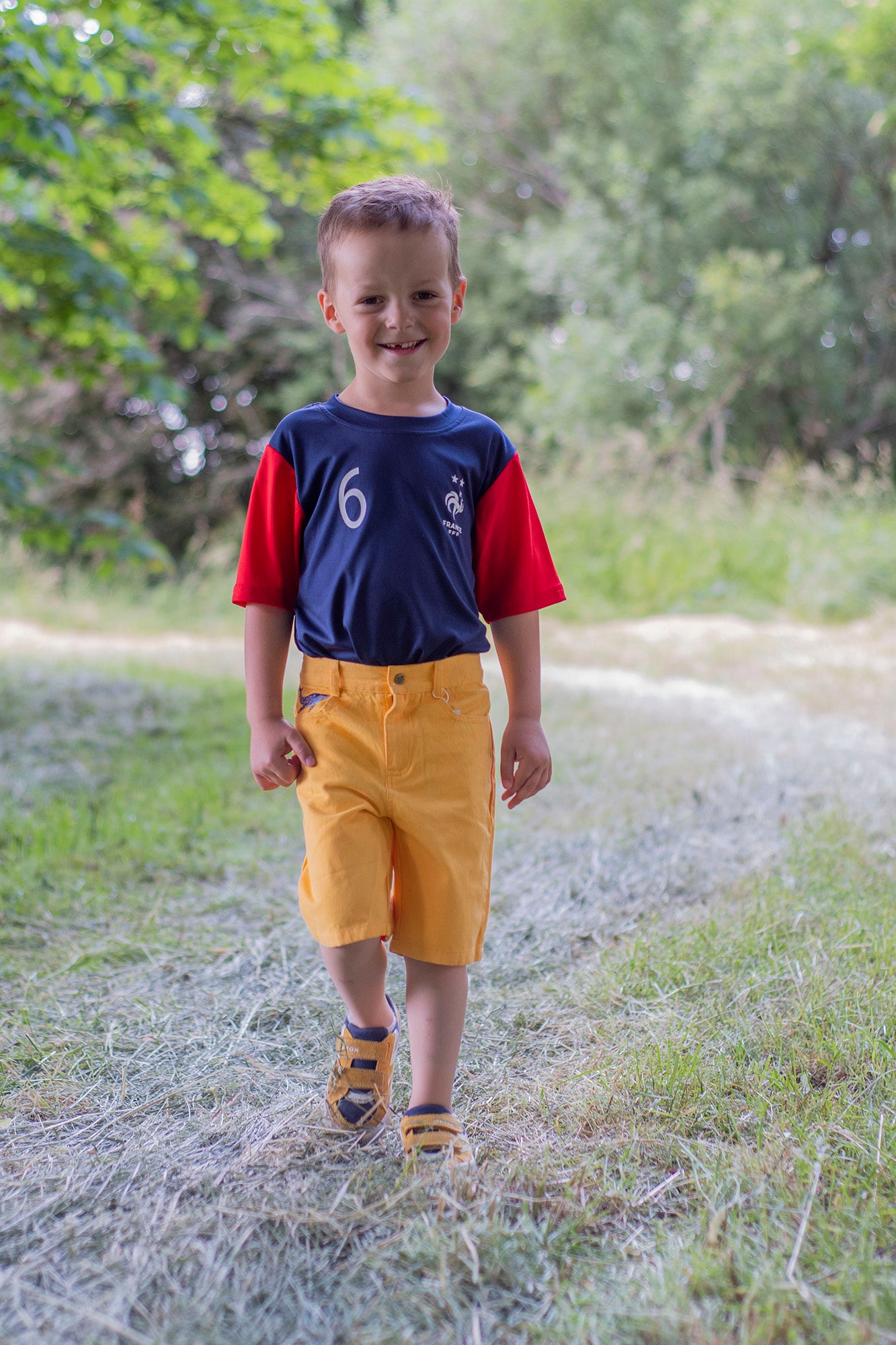 Bermuda garçon jaune