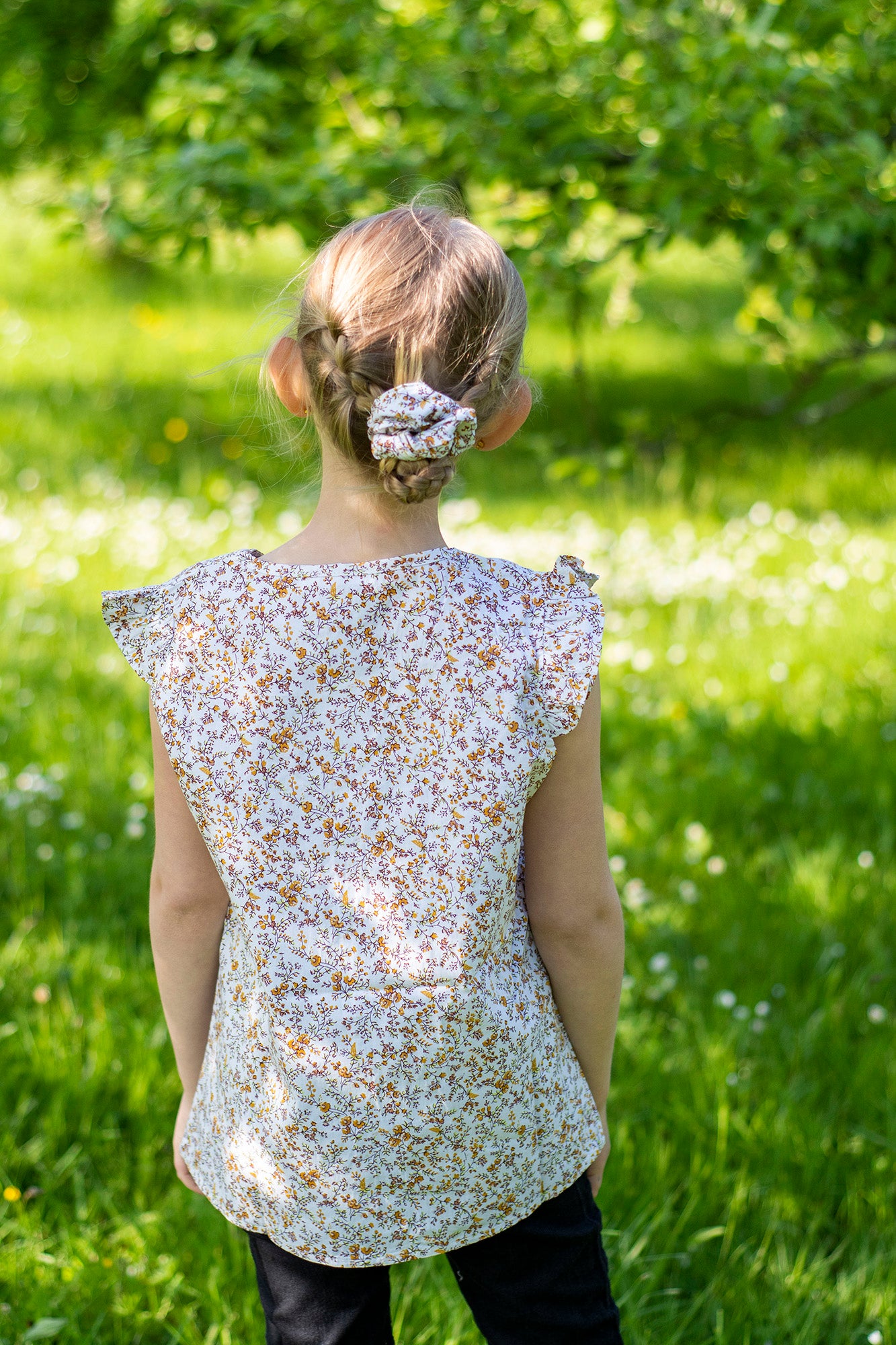 Blouse fille en coton