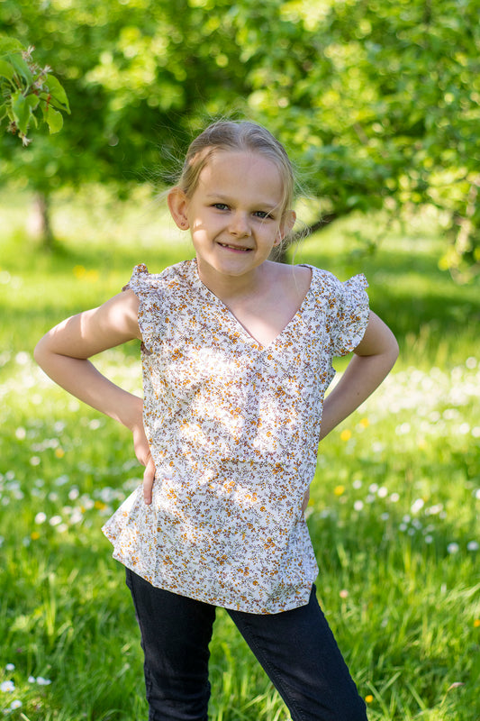 Blouse fille en coton