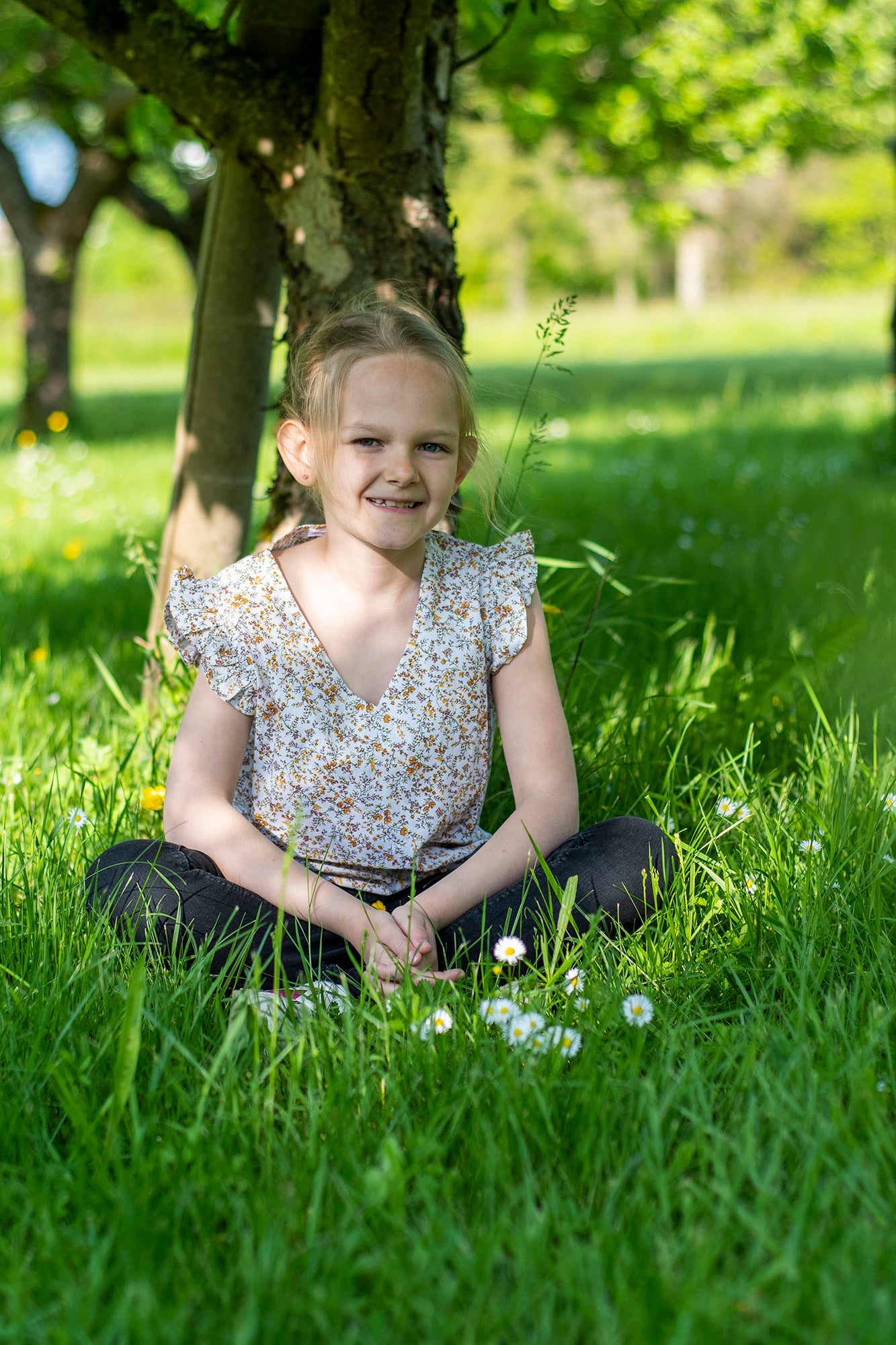 Blouse fille en coton