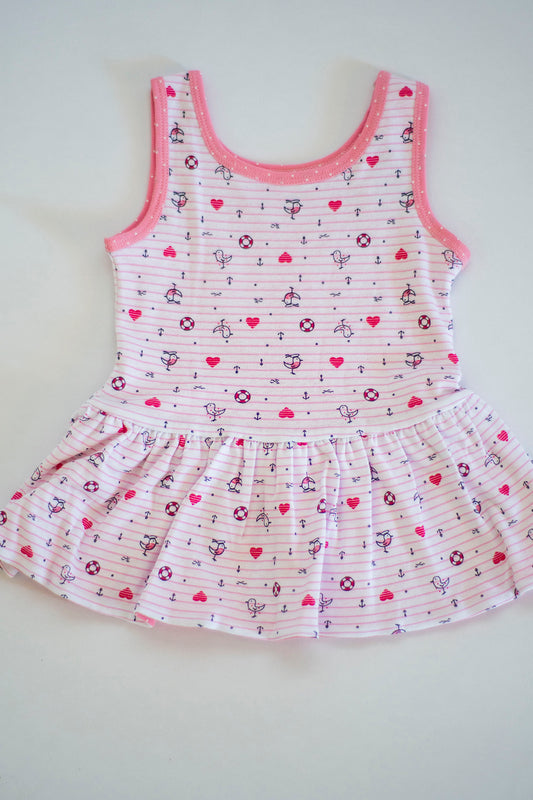 Robe bébé fille réversible