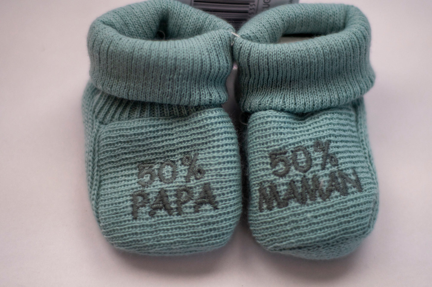 Chaussons bébé 50% PAPA 50% MAMAN