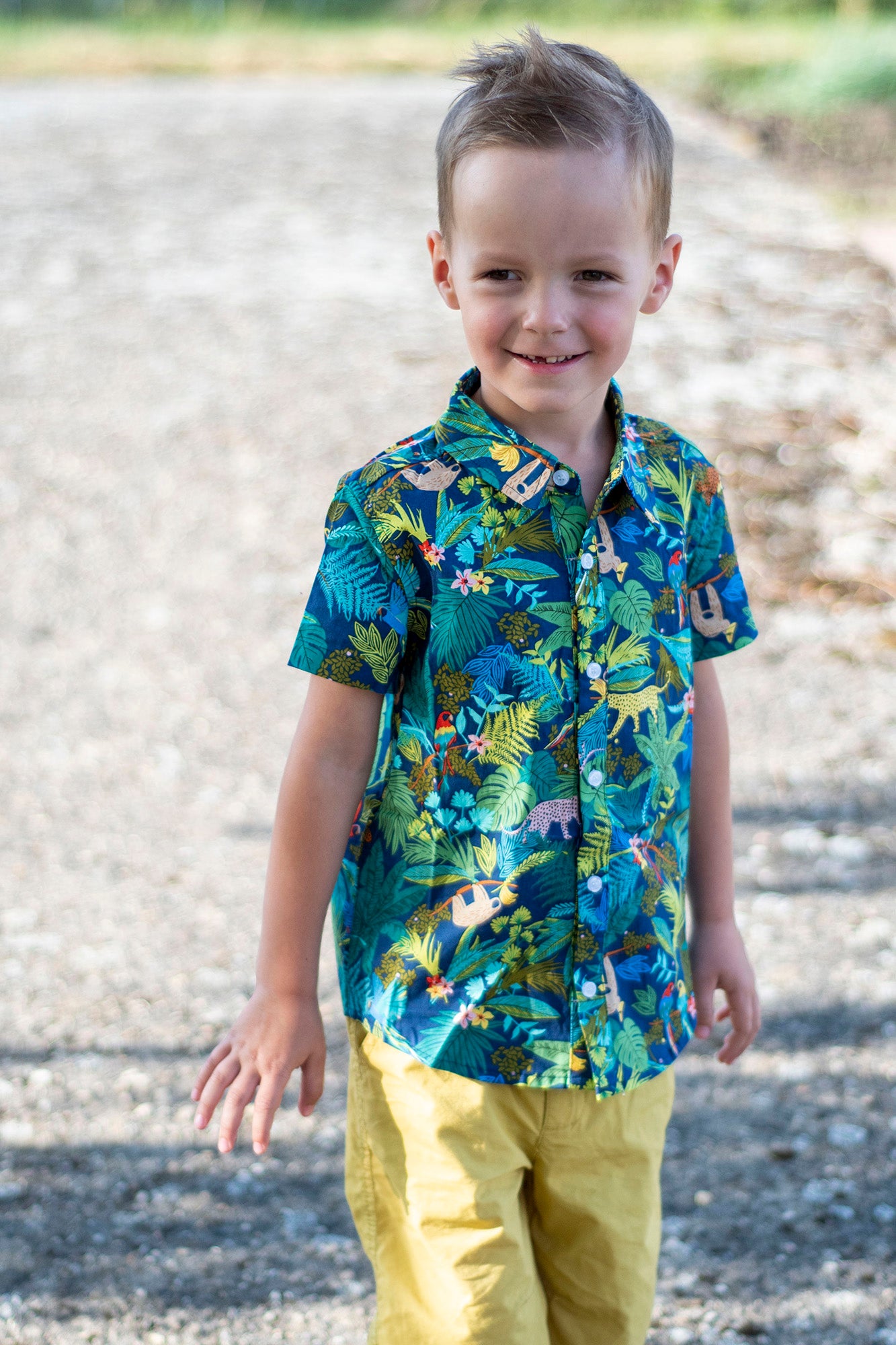 Chemise garçon manches courtes